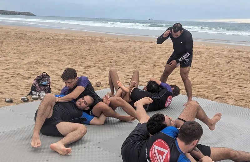 MatnWave BJJ surf camp residence and coastal light, Taghazout, Morocco