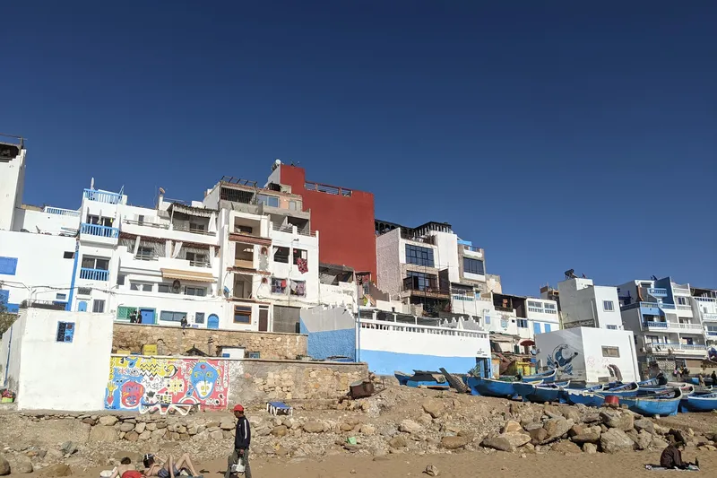 Coastal rhythm at MatnWave premium BJJ surf camp, Morocco