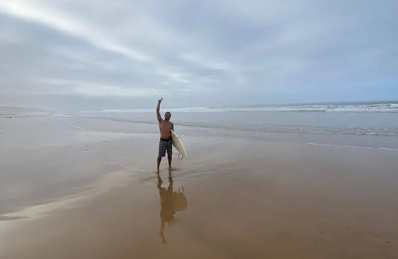 Recovery and downtime at MatnWave surf jiu-jitsu camp, Taghazout area